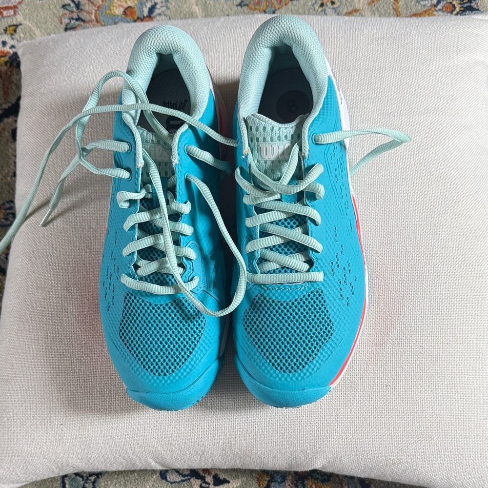 Wilson Teal and Coral Athletic Sneakers